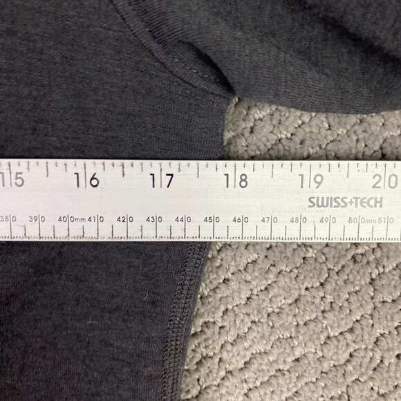 Ibex Sweater Jacket Women's Medium Full Zip Pez Hooded Gray Merino Wool Nylon - Picture 10 of 14